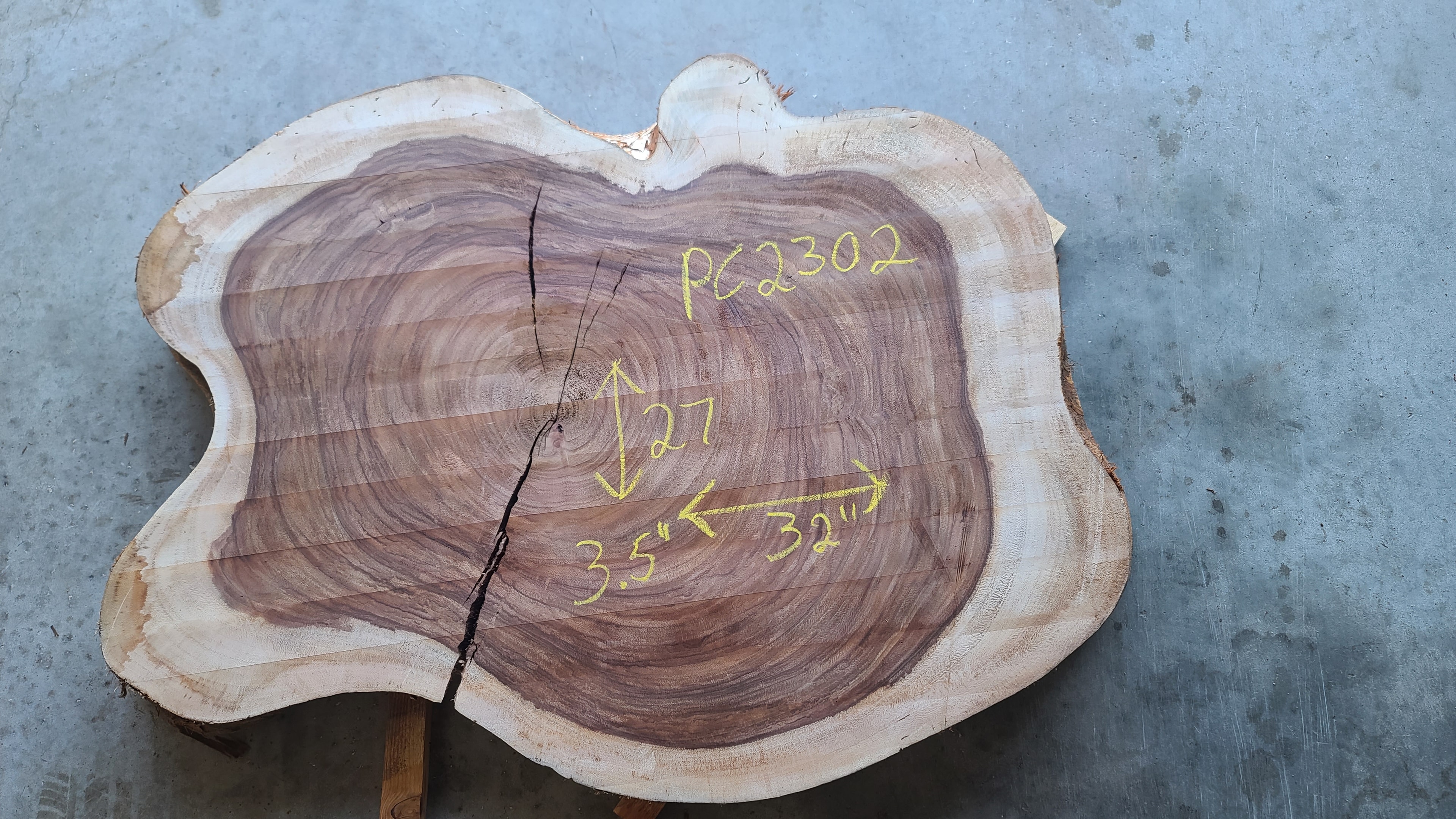 Parota Cookie (Guanacaste) slab